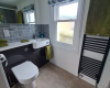Small upstairs shower room and toilet - The Old Police Station, Holiday Cottage Portsoy