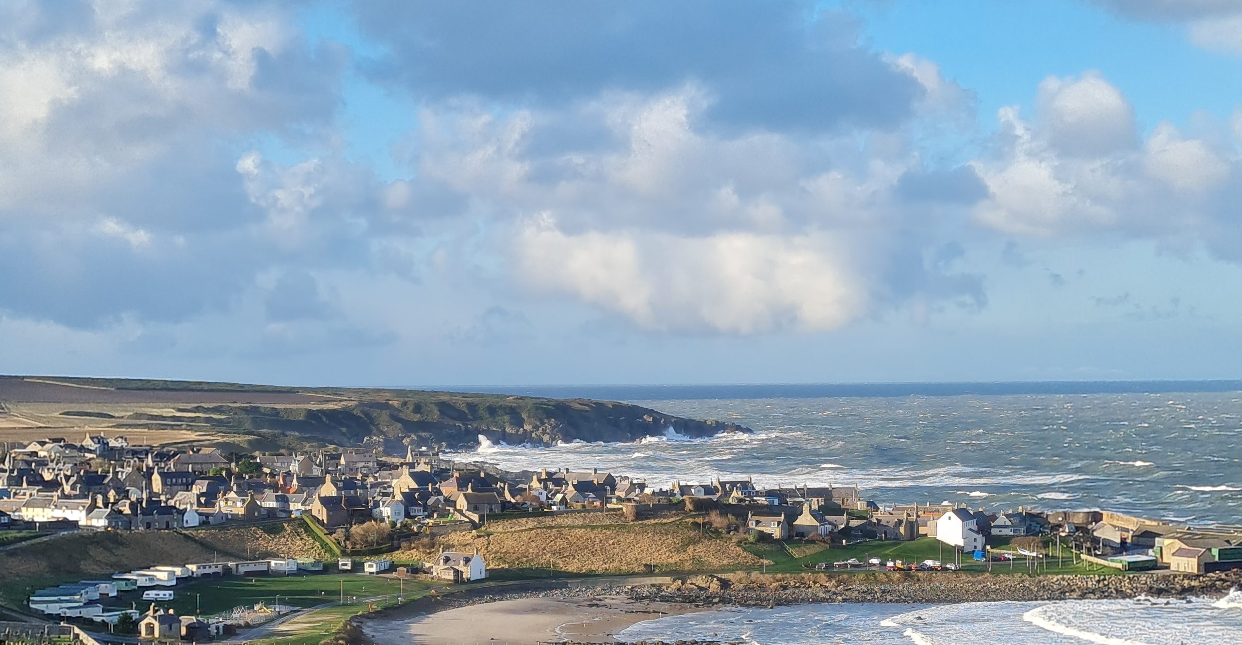 Portsoy as seen from the East Braes