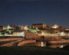 View across Portsoy's Old Harbour on a clear night